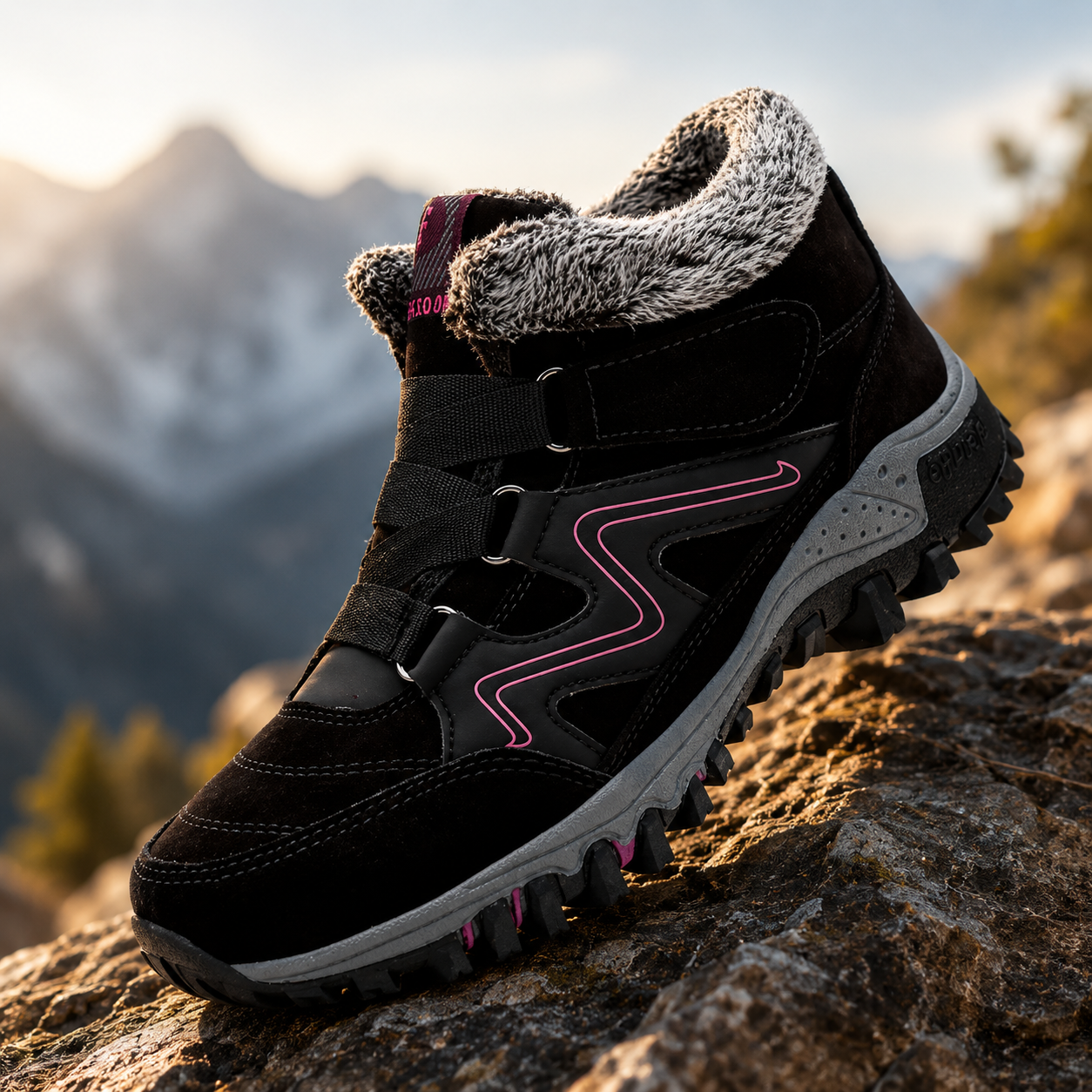 Women’s Waterproof Insulated Winter Footwear with Grip Soles
