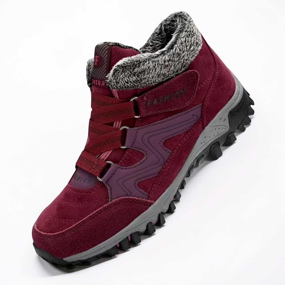 Women’s Waterproof Insulated Winter Footwear with Grip Soles