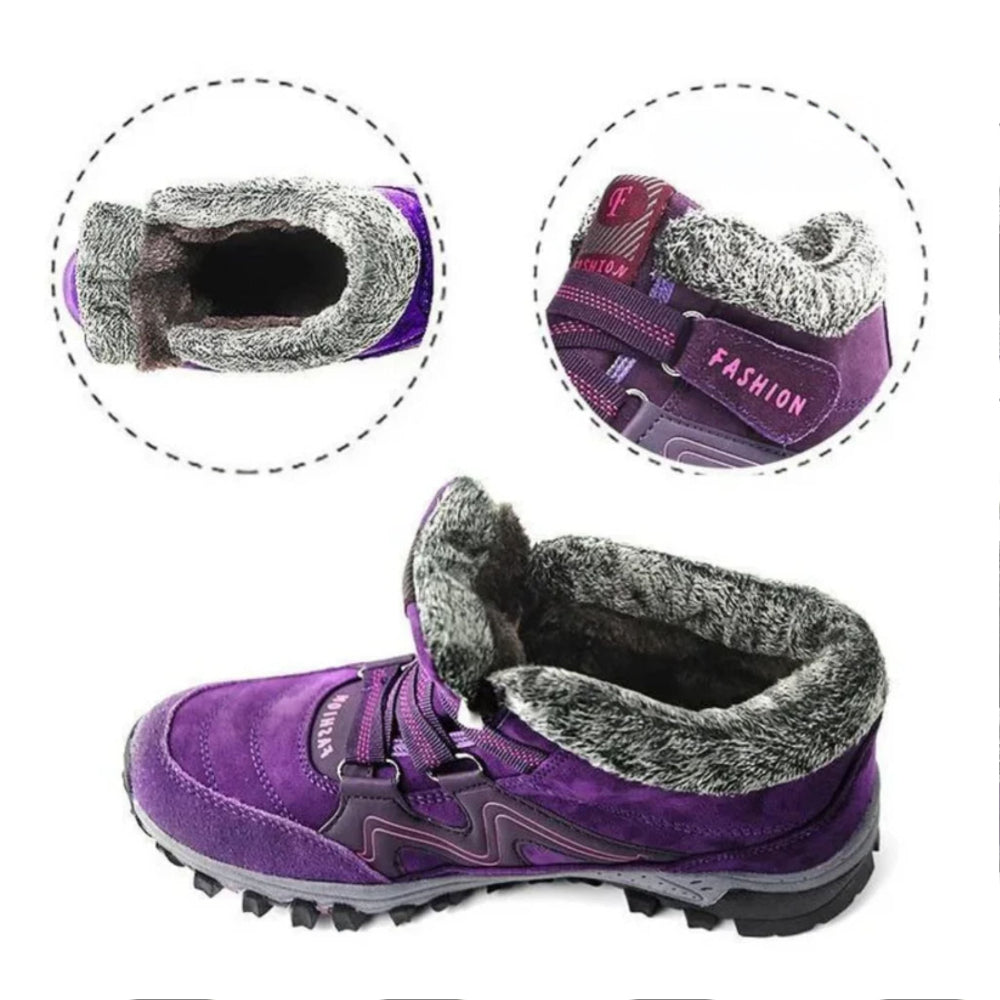 Women’s Waterproof Insulated Winter Footwear with Grip Soles