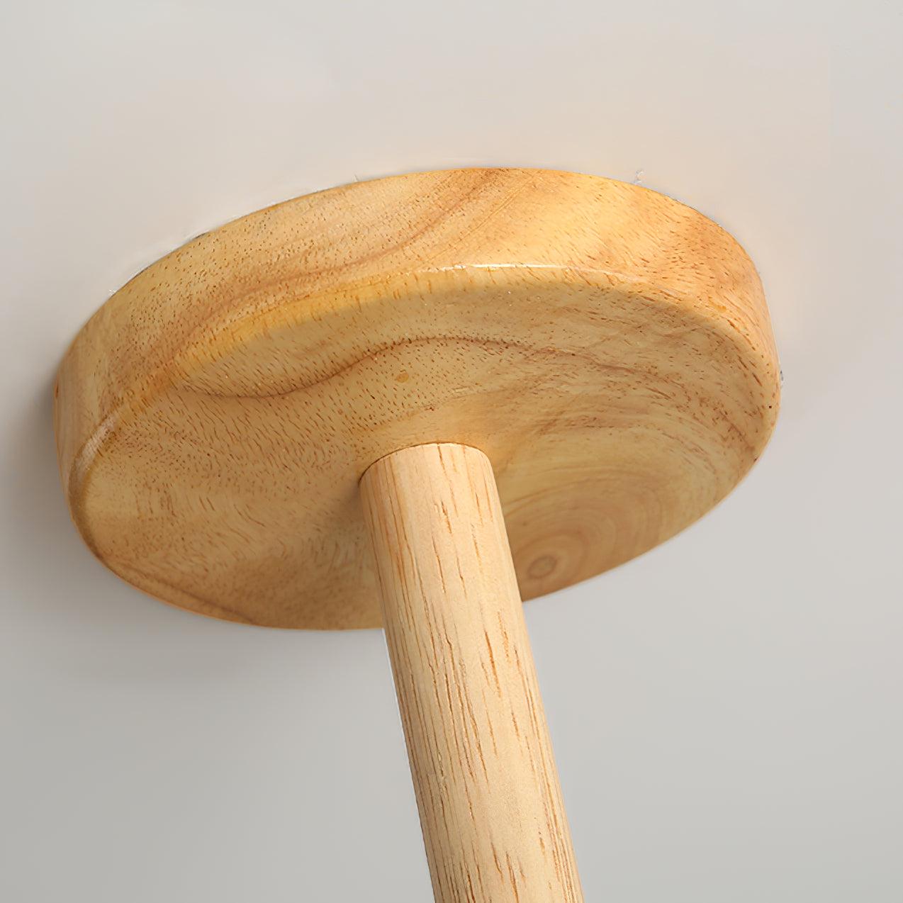 Luna Wood Pendant Light: Chic Wooden Ceiling Fixture