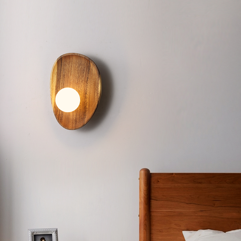 LumiNest Wooden Wall Light for a Welcoming Glow
