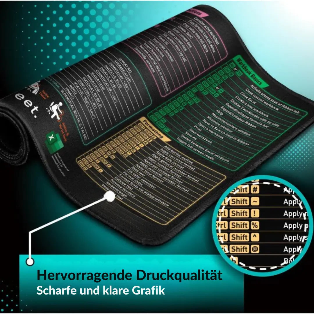 Ultimate Desk Companion – Extra Large Mousepad with Quick Reference