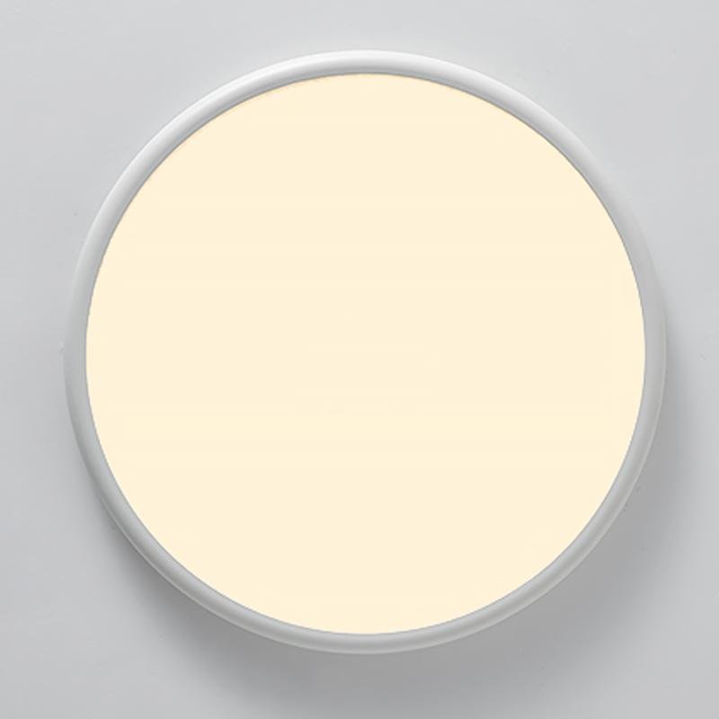 16'' Modern LED Geometric Circle Taavita Flush Mount Ceiling Light with Black and White Edge