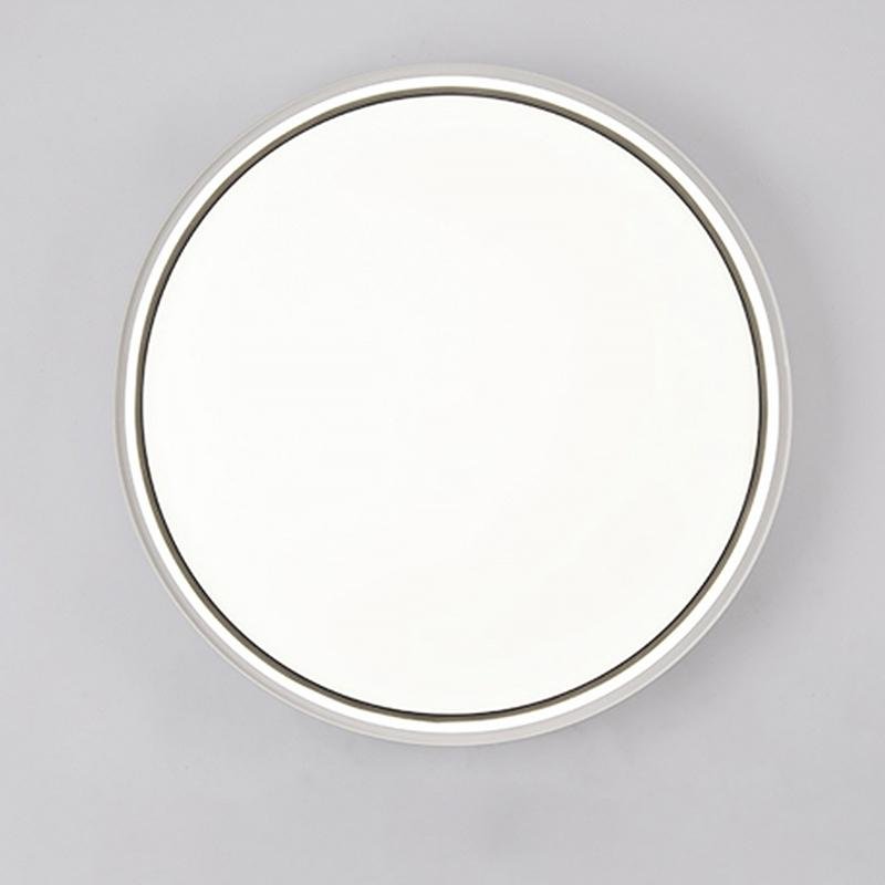 16'' Modern Flush Mount Lighting with Edge - Single LED Acrylic Circle