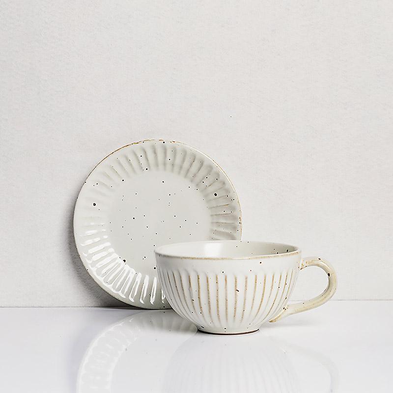 2-Piece Taavita Cereal Bowl Set - Elegant Curves and Ribbed Design