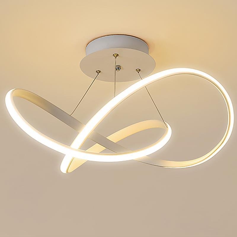 20'' Modern LED Ribbon Flush Mount Ceiling Lights for Living Room