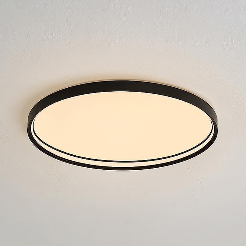 16'' Modern Flush Mount Lighting with Edge - Single LED Acrylic Circle