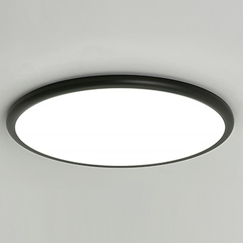16'' Modern LED Geometric Circle Taavita Flush Mount Ceiling Light with Black and White Edge