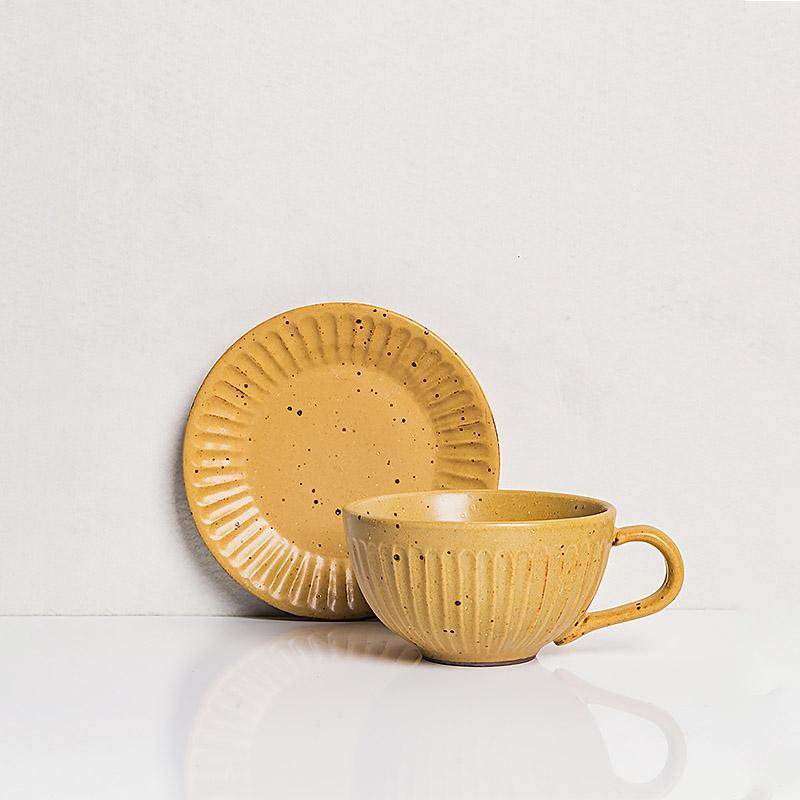 2-Piece Taavita Cereal Bowl Set - Elegant Curves and Ribbed Design