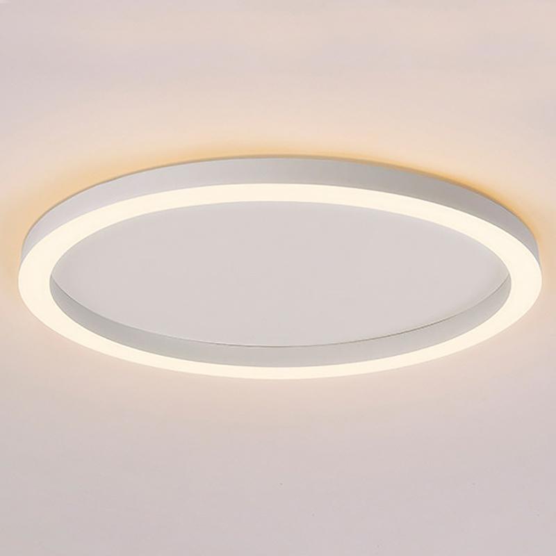 16'' Dimmable Modern Simple Circle Flush Mount LED Ceiling Light with Remote