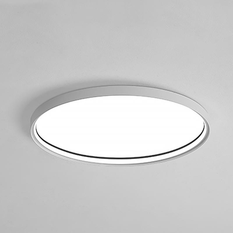 16'' Modern Flush Mount Lighting with Edge - Single LED Acrylic Circle