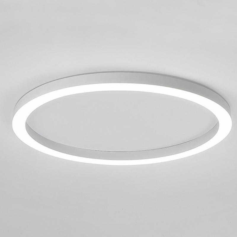 16'' Dimmable Modern Simple Circle Flush Mount LED Ceiling Light with Remote