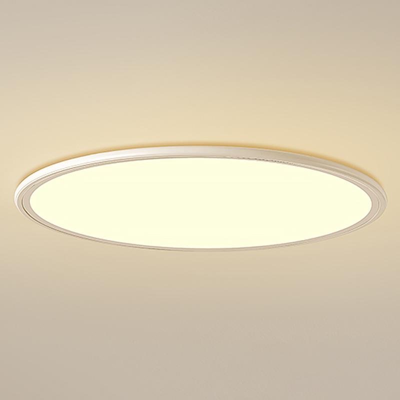 16'' Modern LED Ultrathin Circle Flush Mount Lights White Black Ceiling Lights