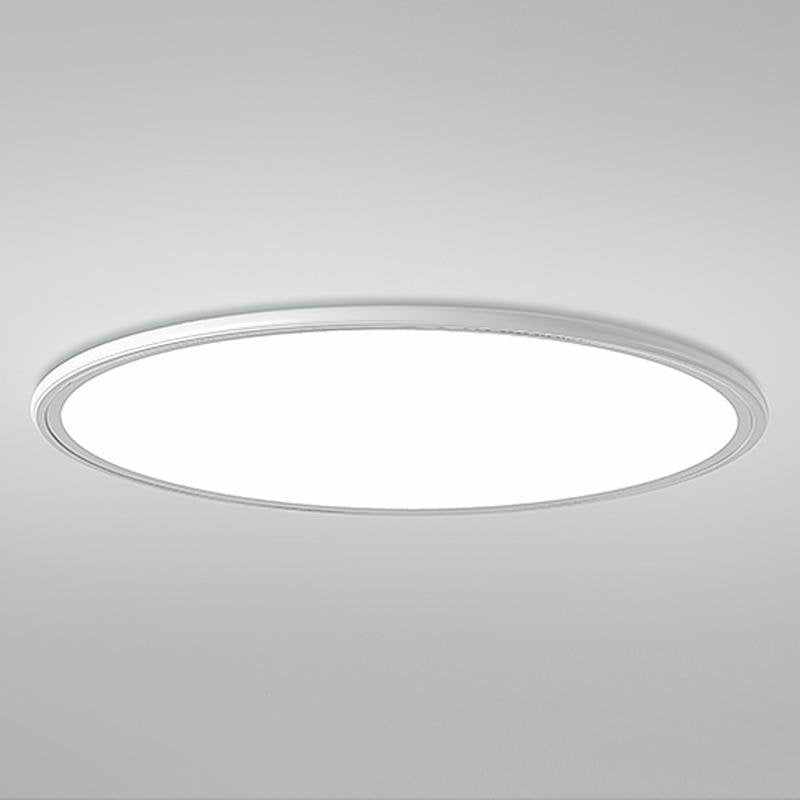 16'' Modern LED Ultrathin Circle Flush Mount Lights White Black Ceiling Lights