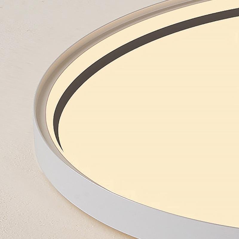 16'' Modern Flush Mount Lighting with Edge - Single LED Acrylic Circle