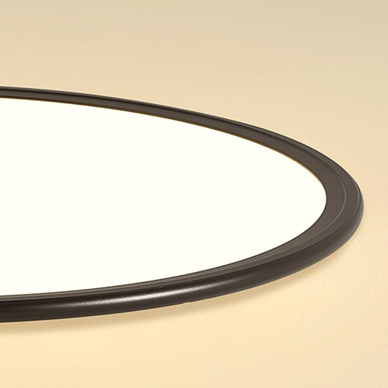 16'' Modern LED Ultrathin Circle Flush Mount Lights White Black Ceiling Lights