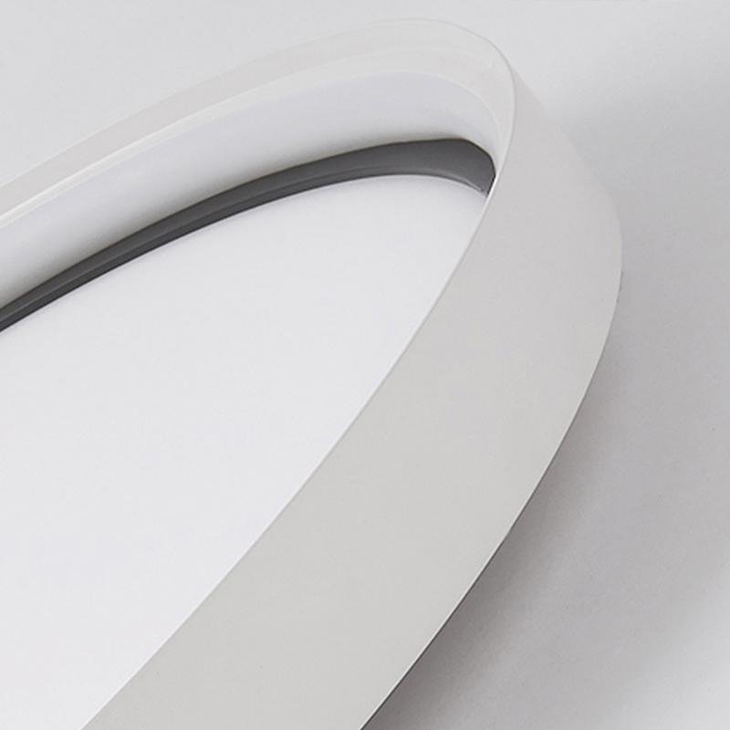 16'' Modern Flush Mount Lighting with Edge - Single LED Acrylic Circle