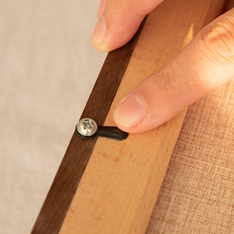 12'' Square Nut Brown Wood Picture Frames