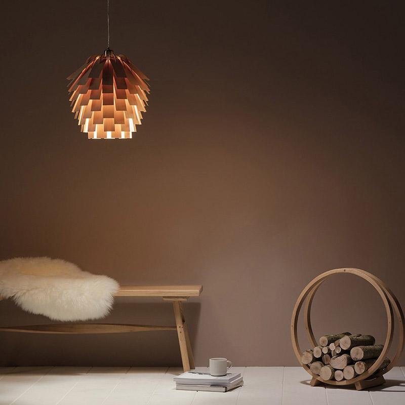 16'' Rustic Artistic Taavita Wood Pendant Lighting Decorative Pendant Light