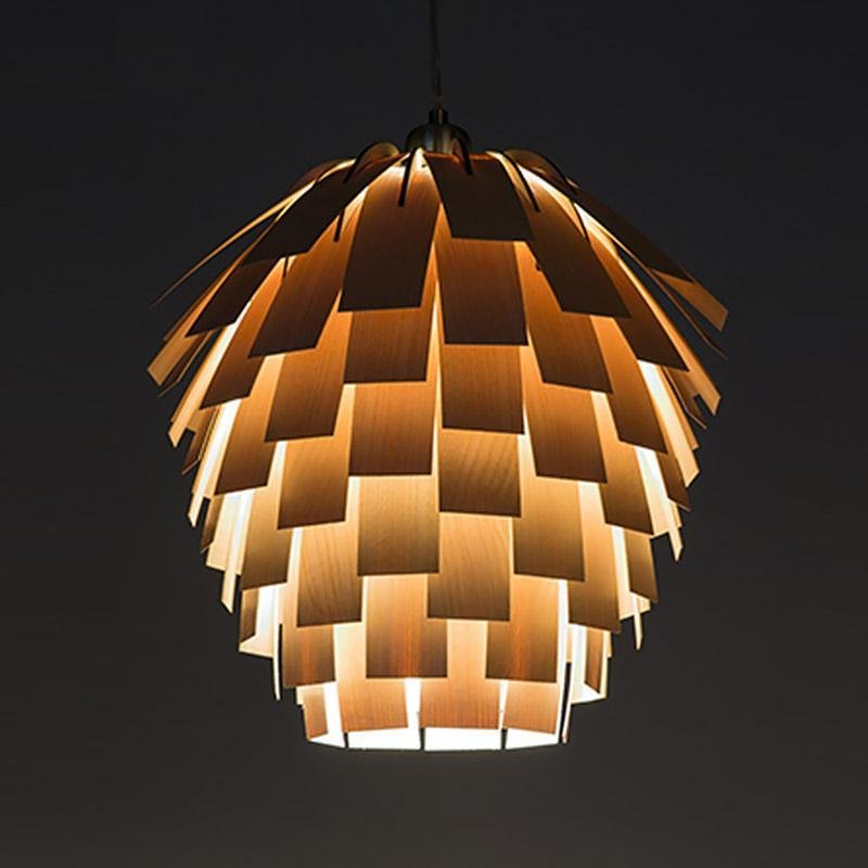 16'' Rustic Artistic Taavita Wood Pendant Lighting Decorative Pendant Light