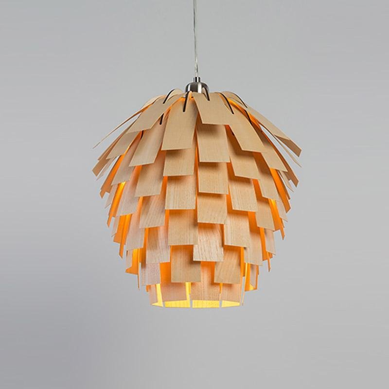 16'' Rustic Artistic Taavita Wood Pendant Lighting Decorative Pendant Light