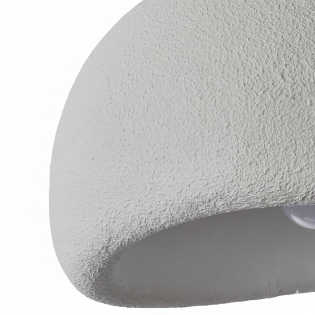 SereneBeam Elegant Resin Ceiling Light for Tranquil Spaces