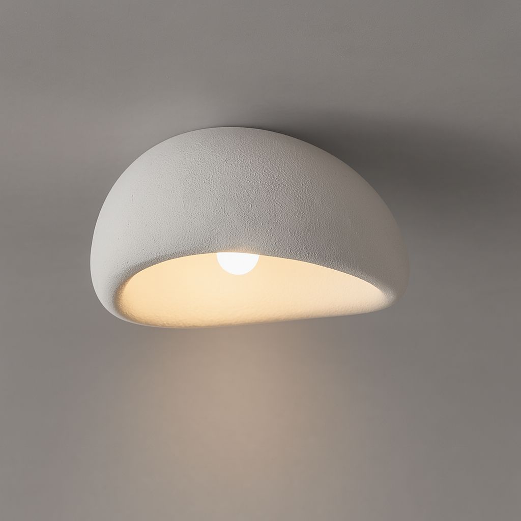 SereneBeam Elegant Resin Ceiling Light for Tranquil Spaces