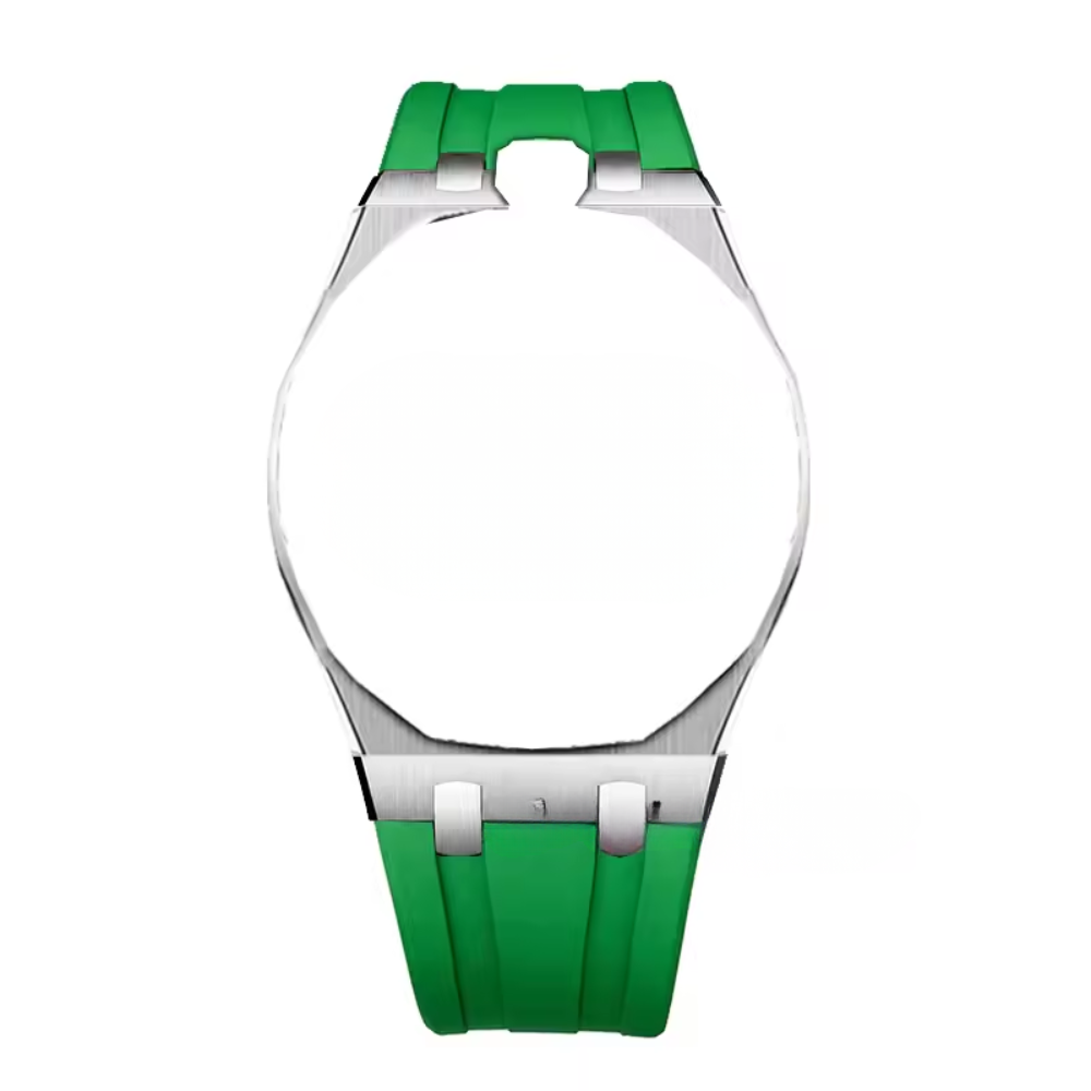 Wristwatch Conversion Kit for Pocket Watches – Silicone Strap & Steel Case