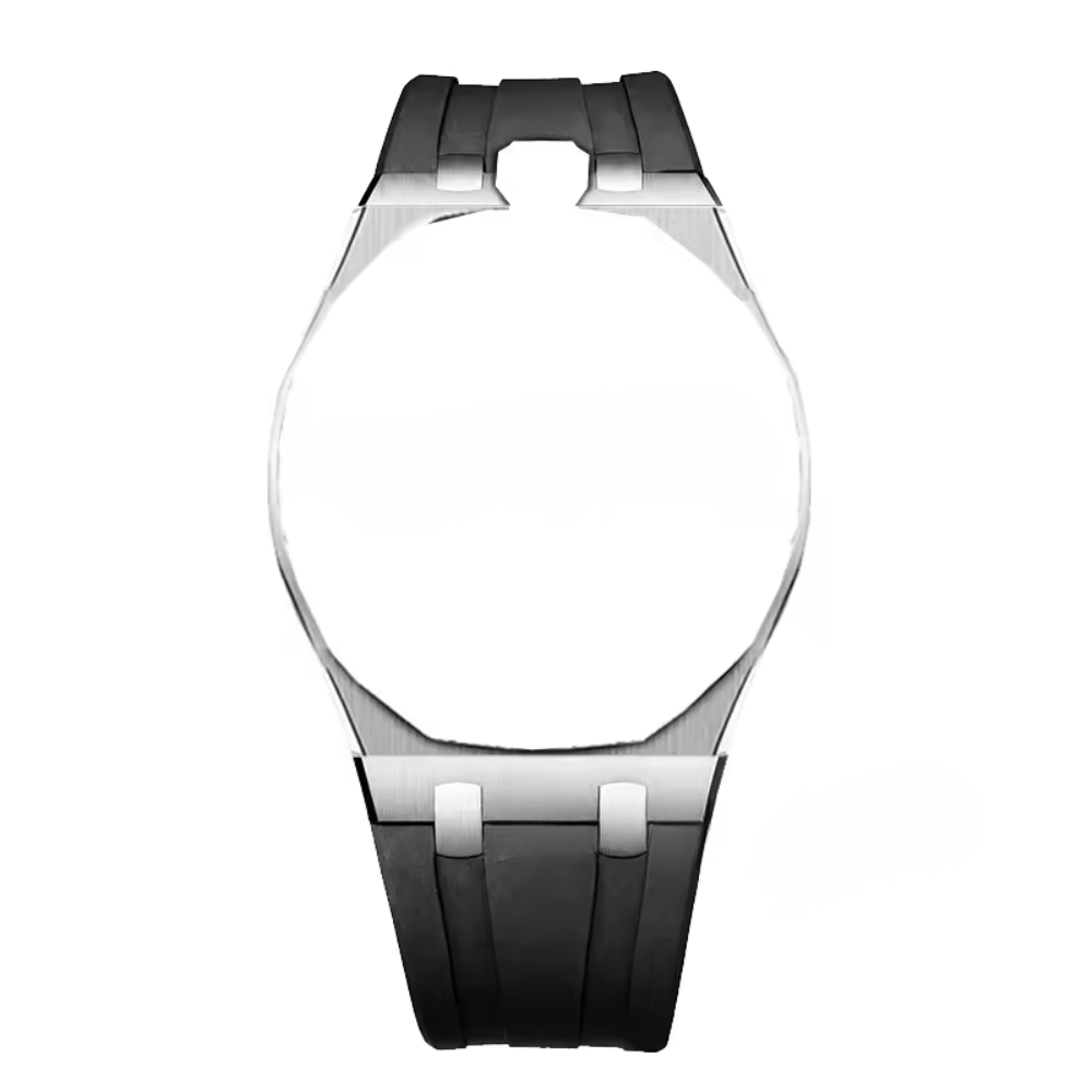Wristwatch Conversion Kit for Pocket Watches – Silicone Strap & Steel Case