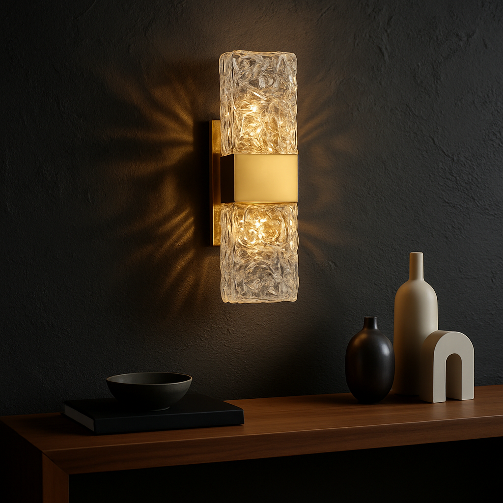 LuxeBeam Contemporary Iron Wall Light Fixture