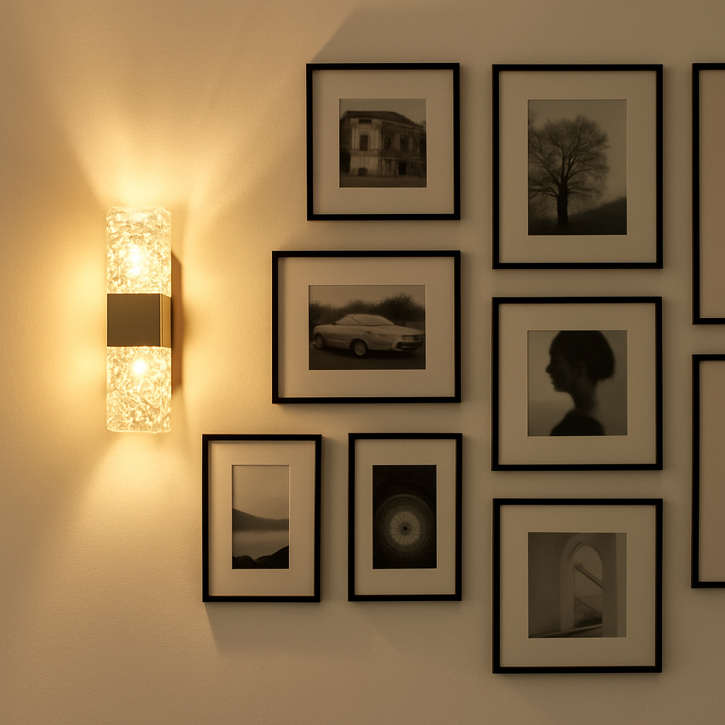 LuxeBeam Contemporary Iron Wall Light Fixture