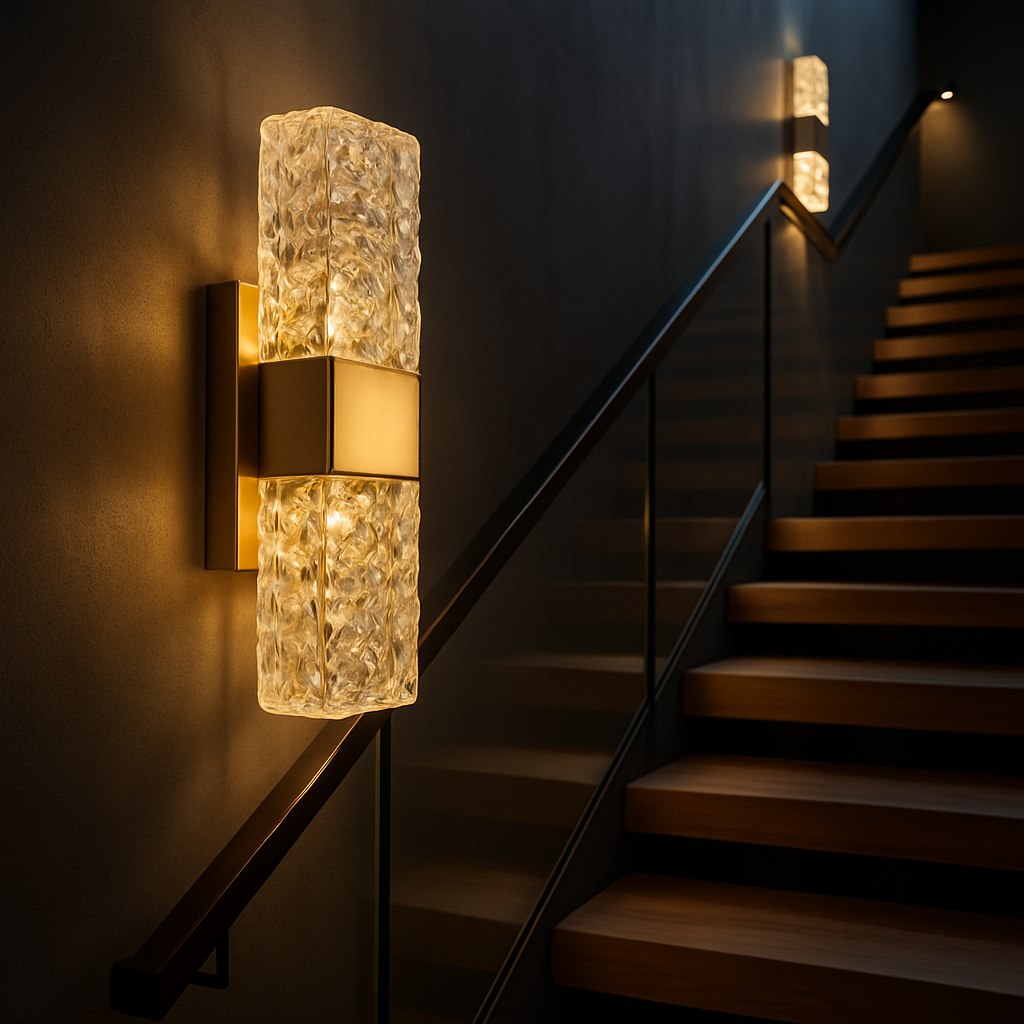 LuxeBeam Contemporary Iron Wall Light Fixture