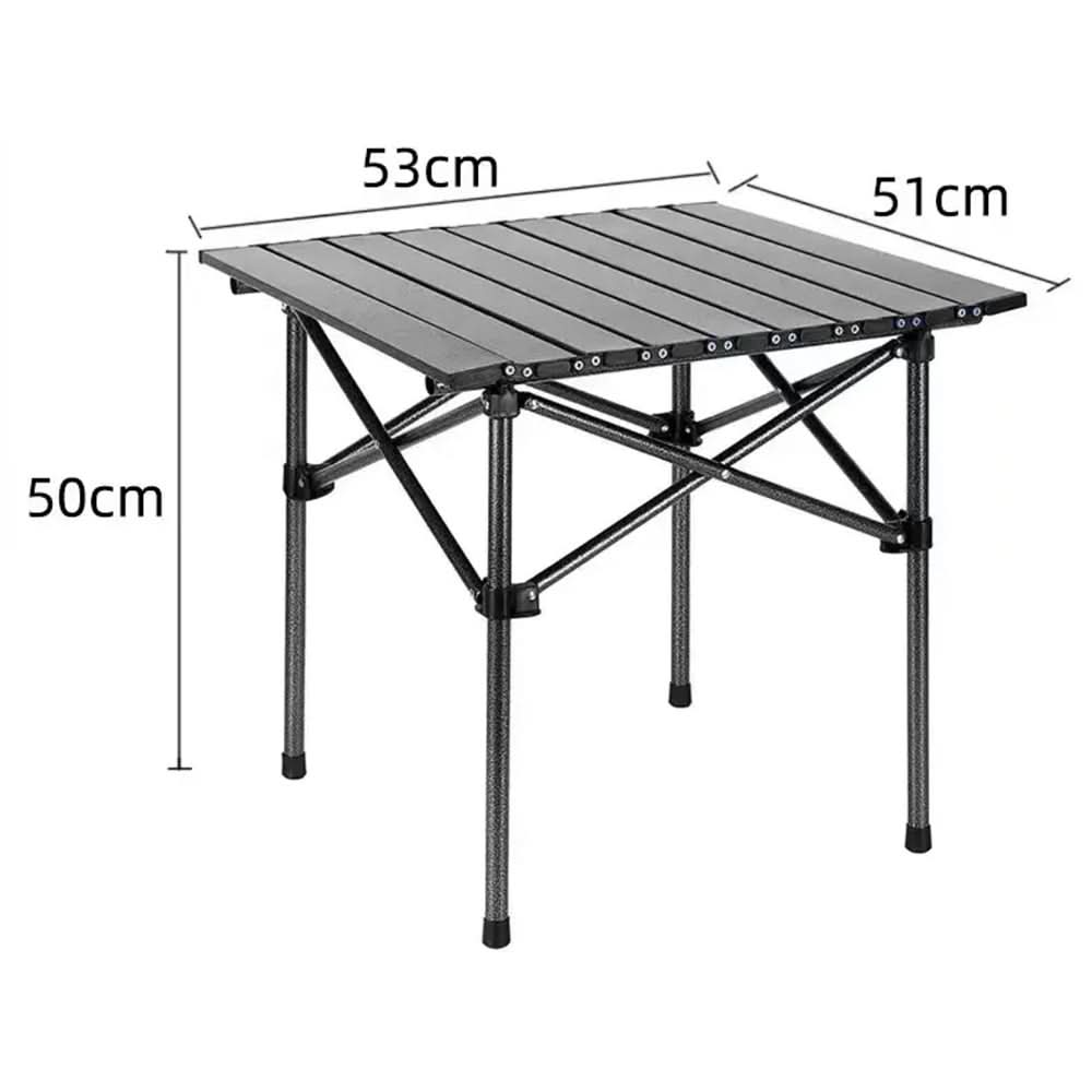 Versatile Outdoor Folding Table with Durable Heat-Resistant Top
