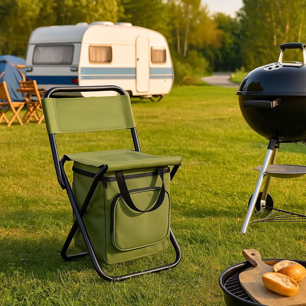 ComfortPro Portable Chair with Back Support and Cooler
