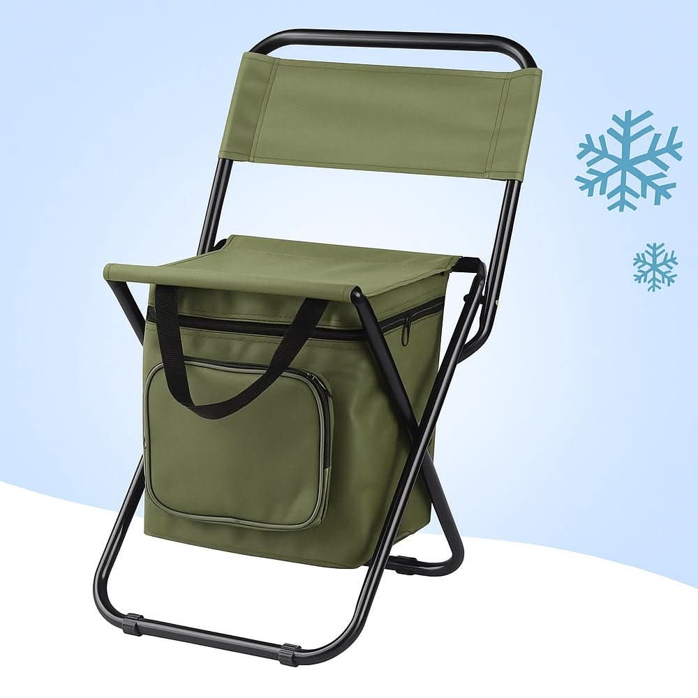 ComfortPro Portable Chair with Back Support and Cooler