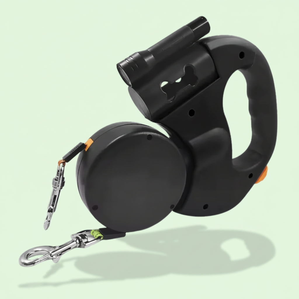 Tangle-Free Dual Leash for Two Dogs - Effortless Control