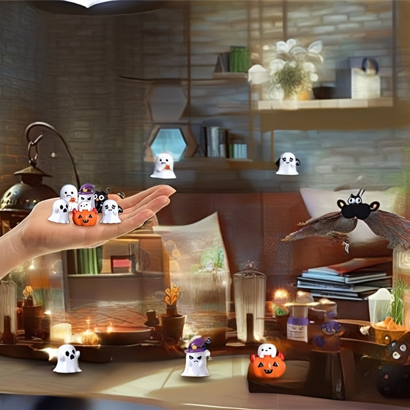 Halloween Resin Figurine Decoration for Spooky Desk or Shelf Display