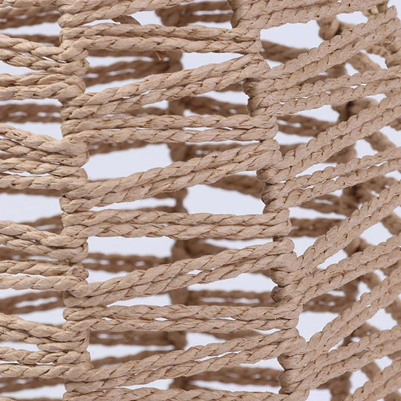 Selune — Vintage Style Simulated Rattan Lamp Shade with Warm Glow