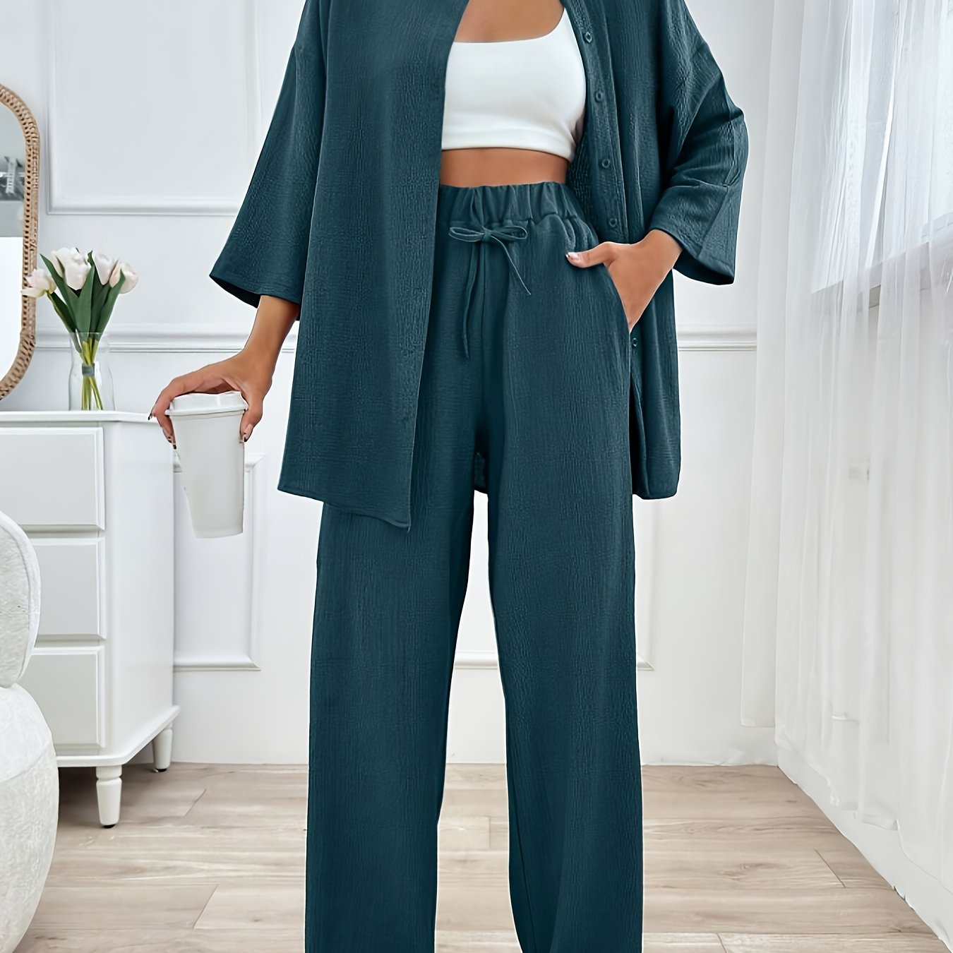 Loungewear Set | Loose Fit | All-Day Comfort | Polyester
