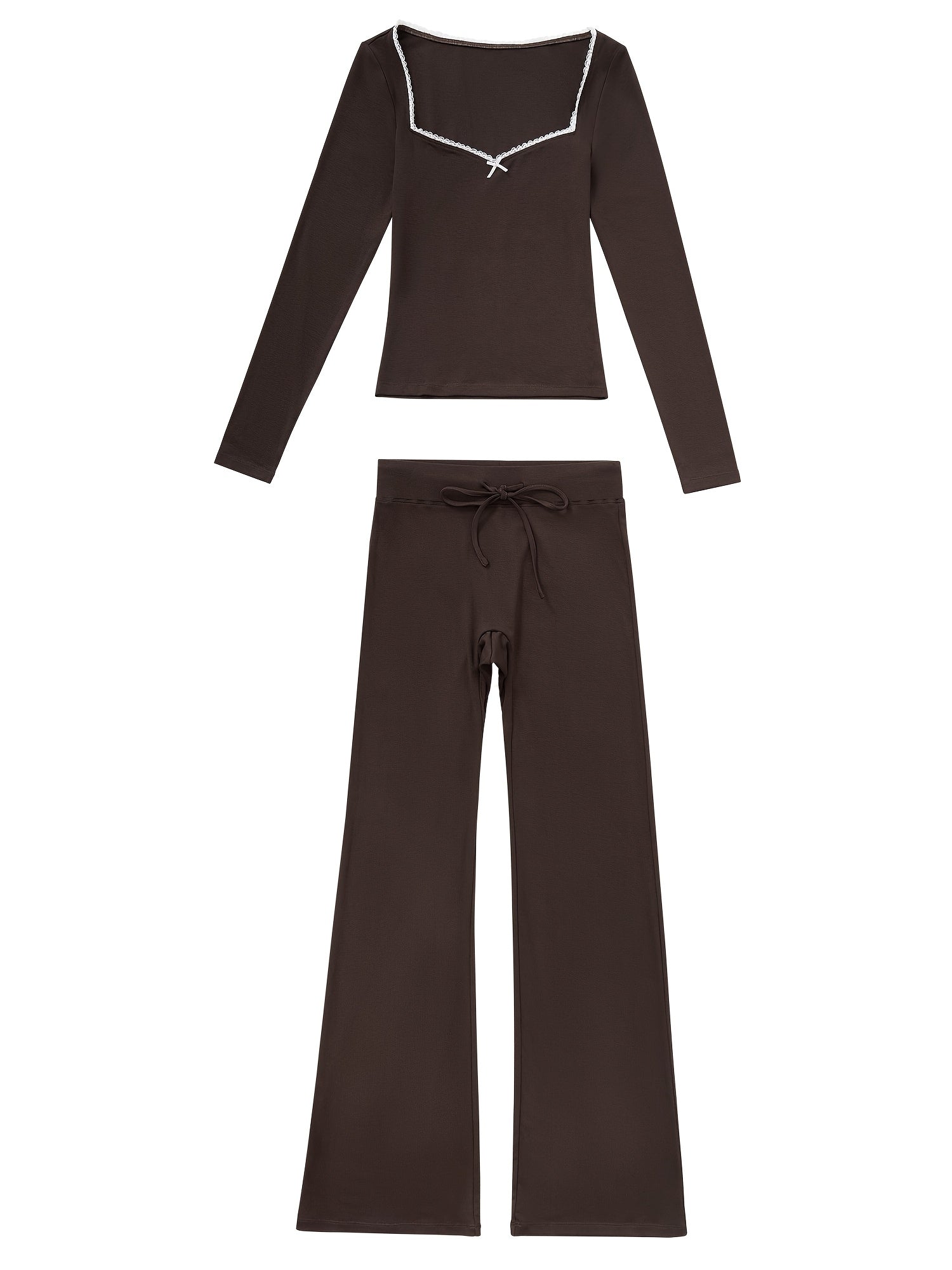 Women’s V-Neck Pants | Stretchy Fit | Comfortable Everyday Wear | Rayon Blend