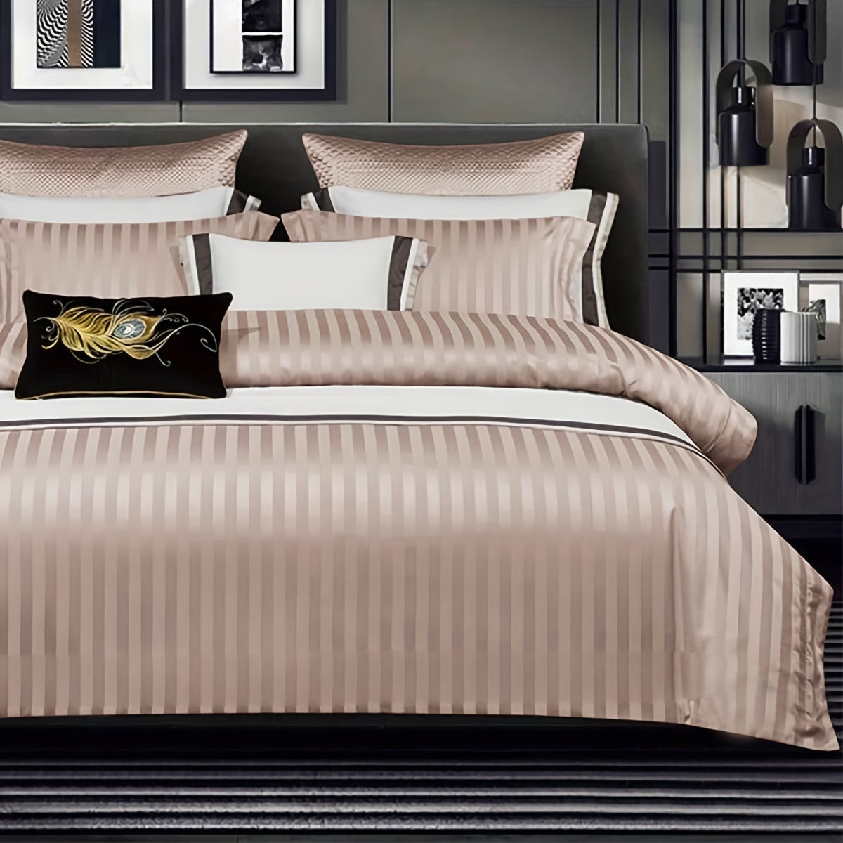 Duvet Cover Set | Satin Embossed | Luxurious Comfort | Polyester