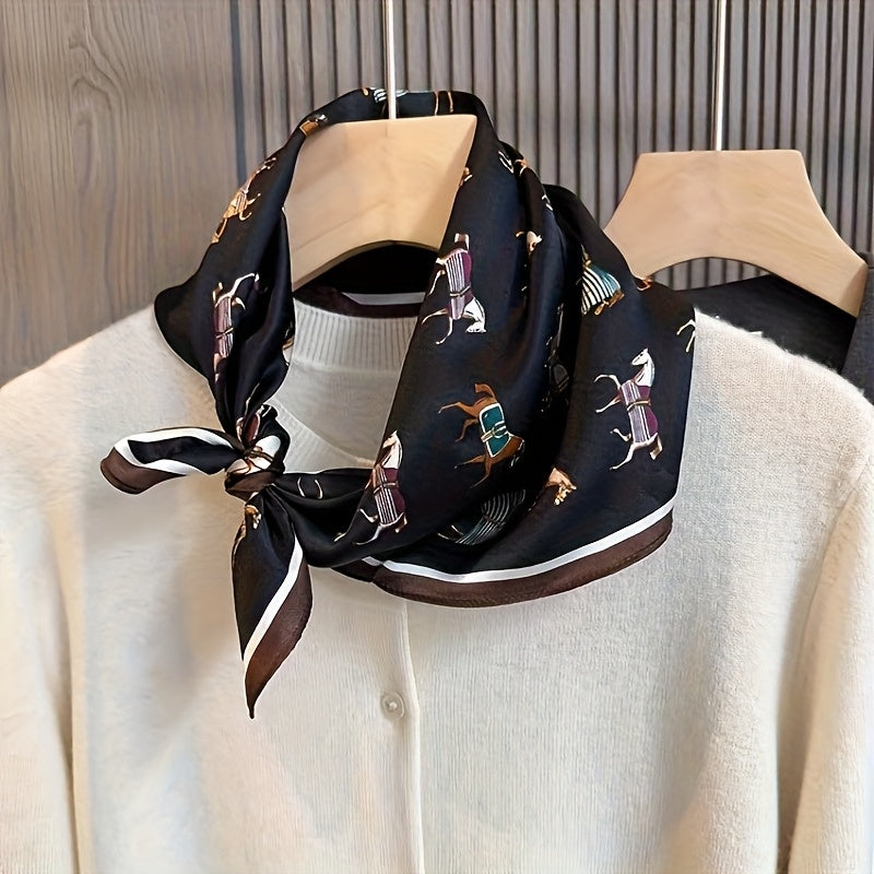 Silk Scarf | Animal Print | Lightweight & Breathable | Silk