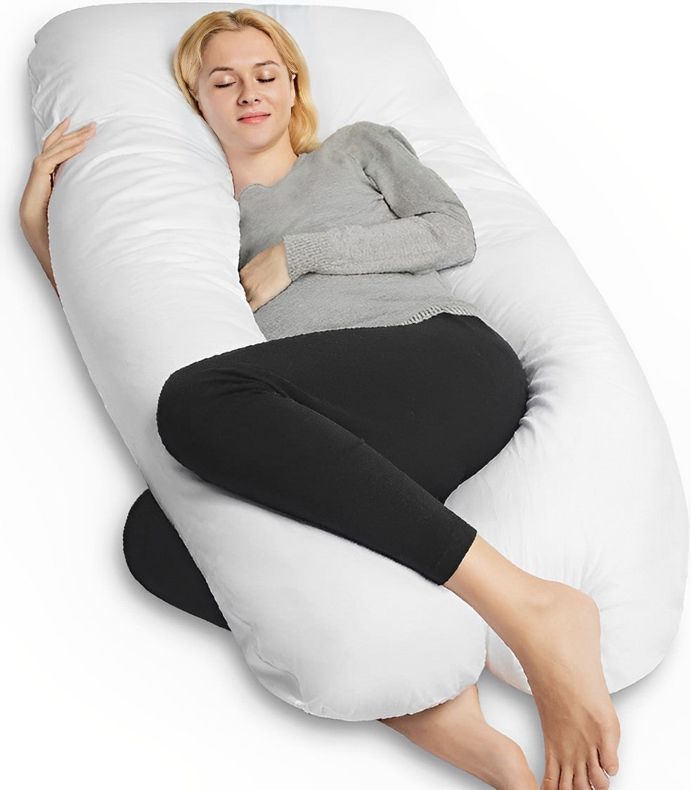 Full Body U-Shaped Pillow for Maternity and Pregnancy Support