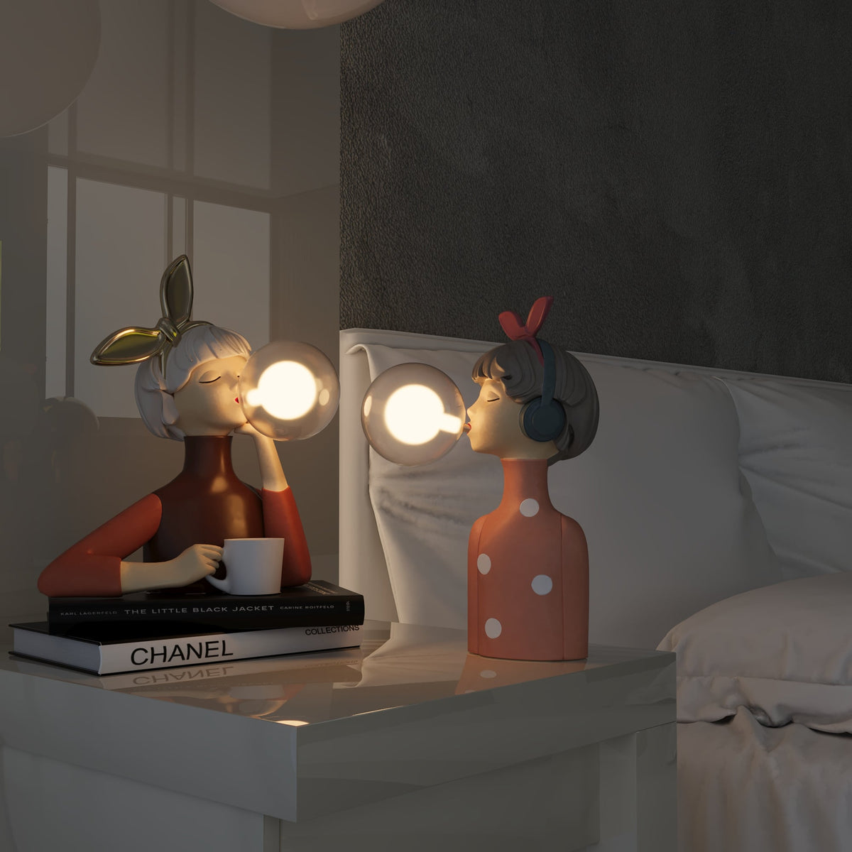 Arlen — Handmade USB Table Lamp with Warm Wooden Base