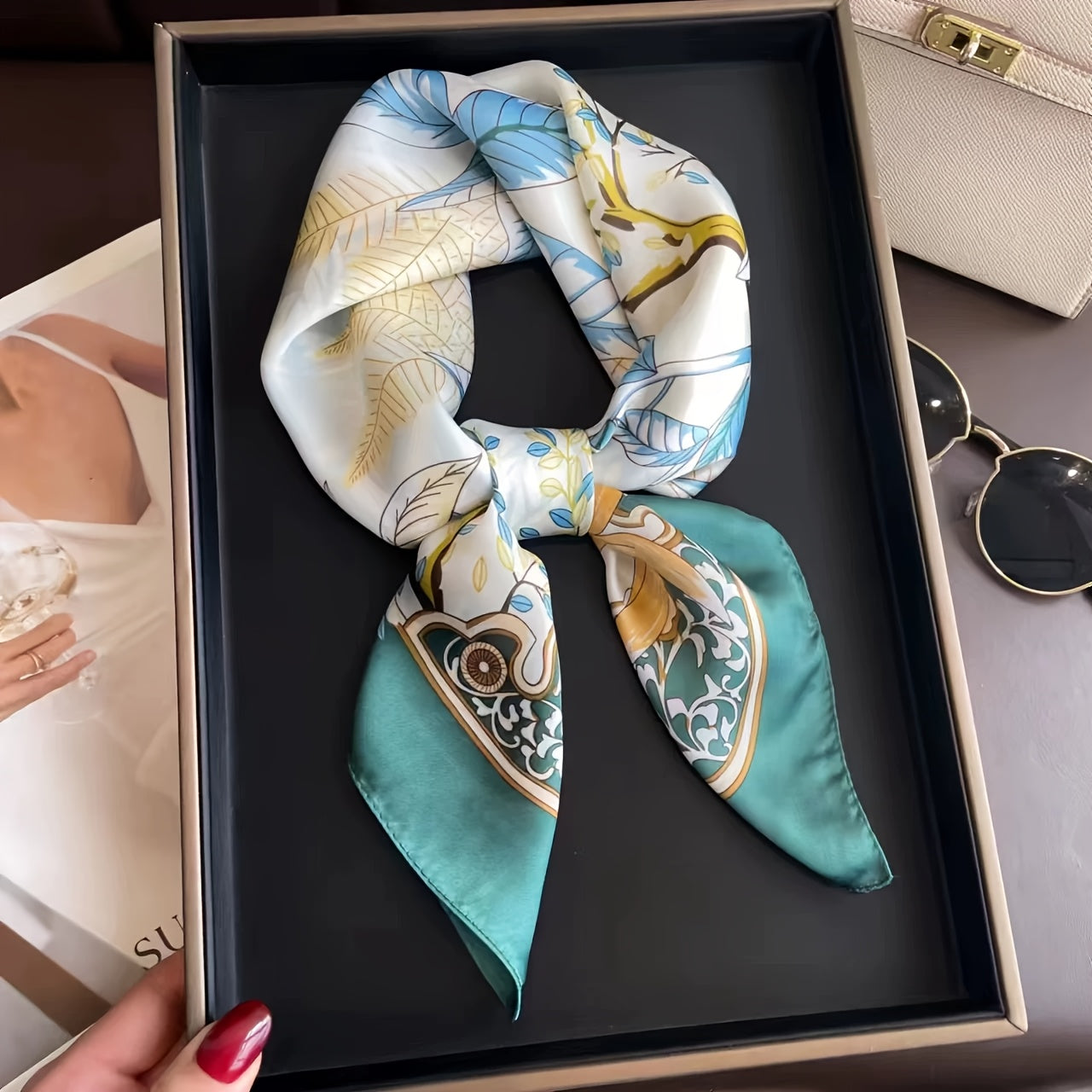 Square Scarf | Lightweight | Breathable Comfort | Polyester