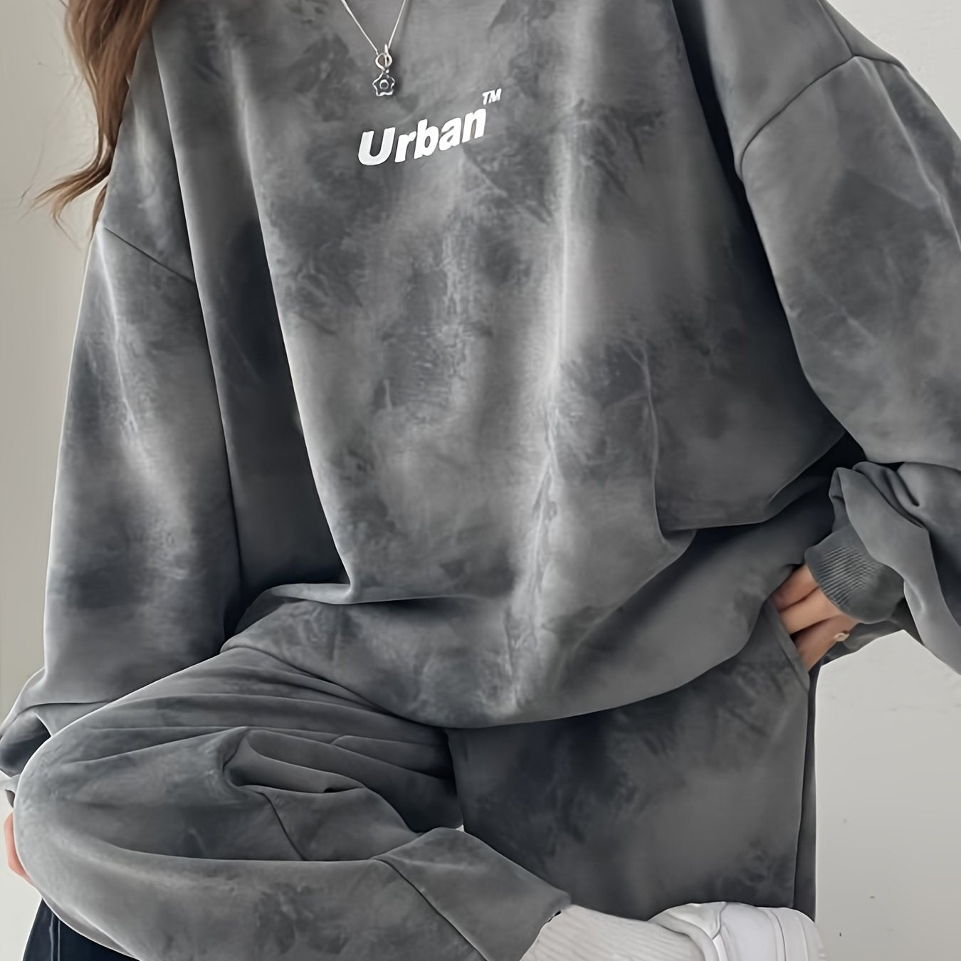 Plus-Size Lounge Set | Tie-Dye Print | Ultimate Comfort Fit | Polyester