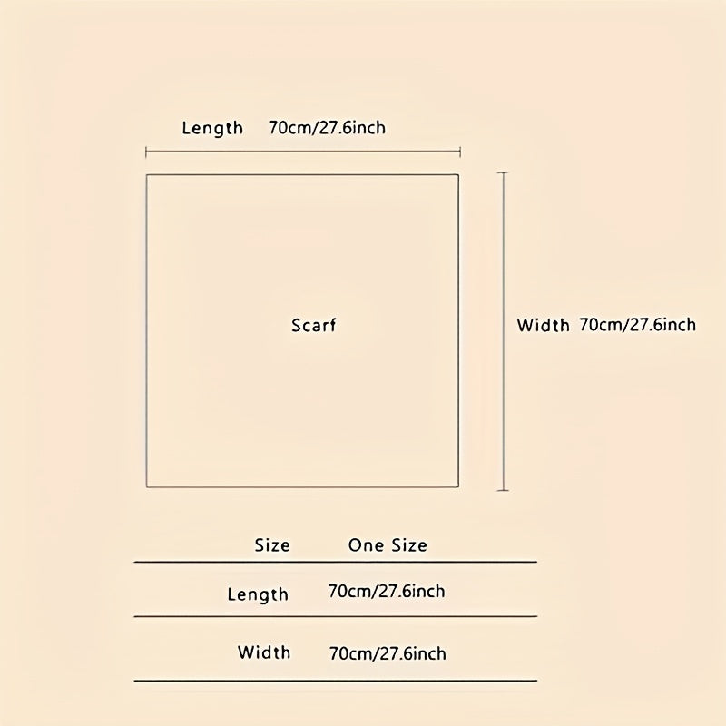 Square Scarf | Lightweight | Timeless Style | Polyester