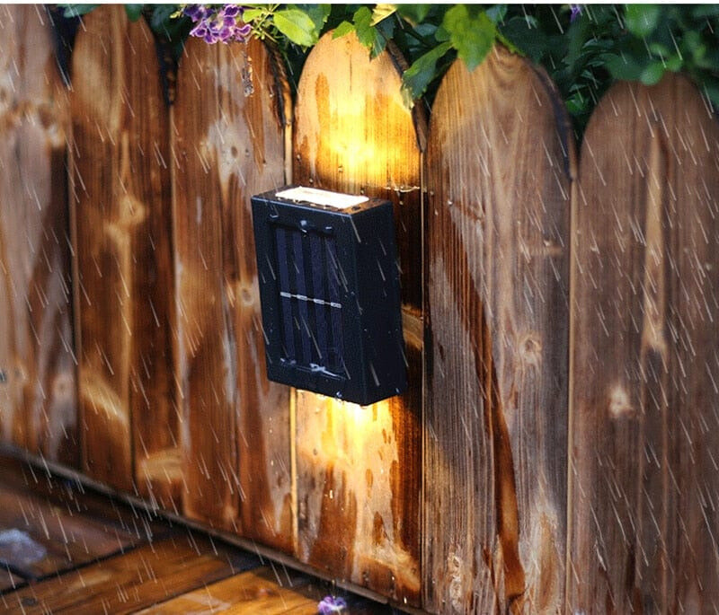 Liora — Solar Patio Wall Light with Warm Ambient Glow