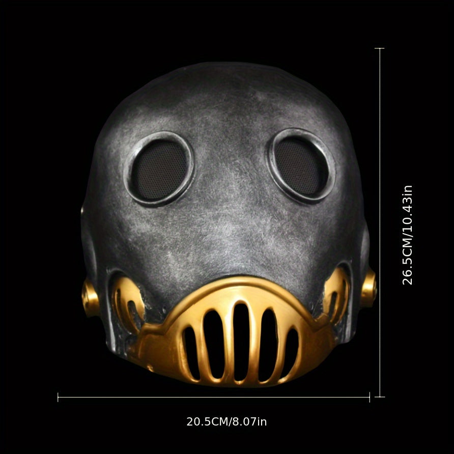 Halloween Clockwork Resin Mask Durable ABS Plastic for Costume Parties