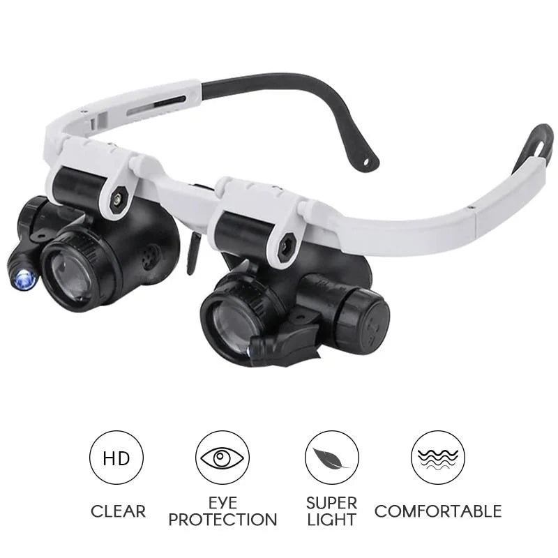 Magnifying Glasses with LED Light - 8x, 15x, 23x Zoom
